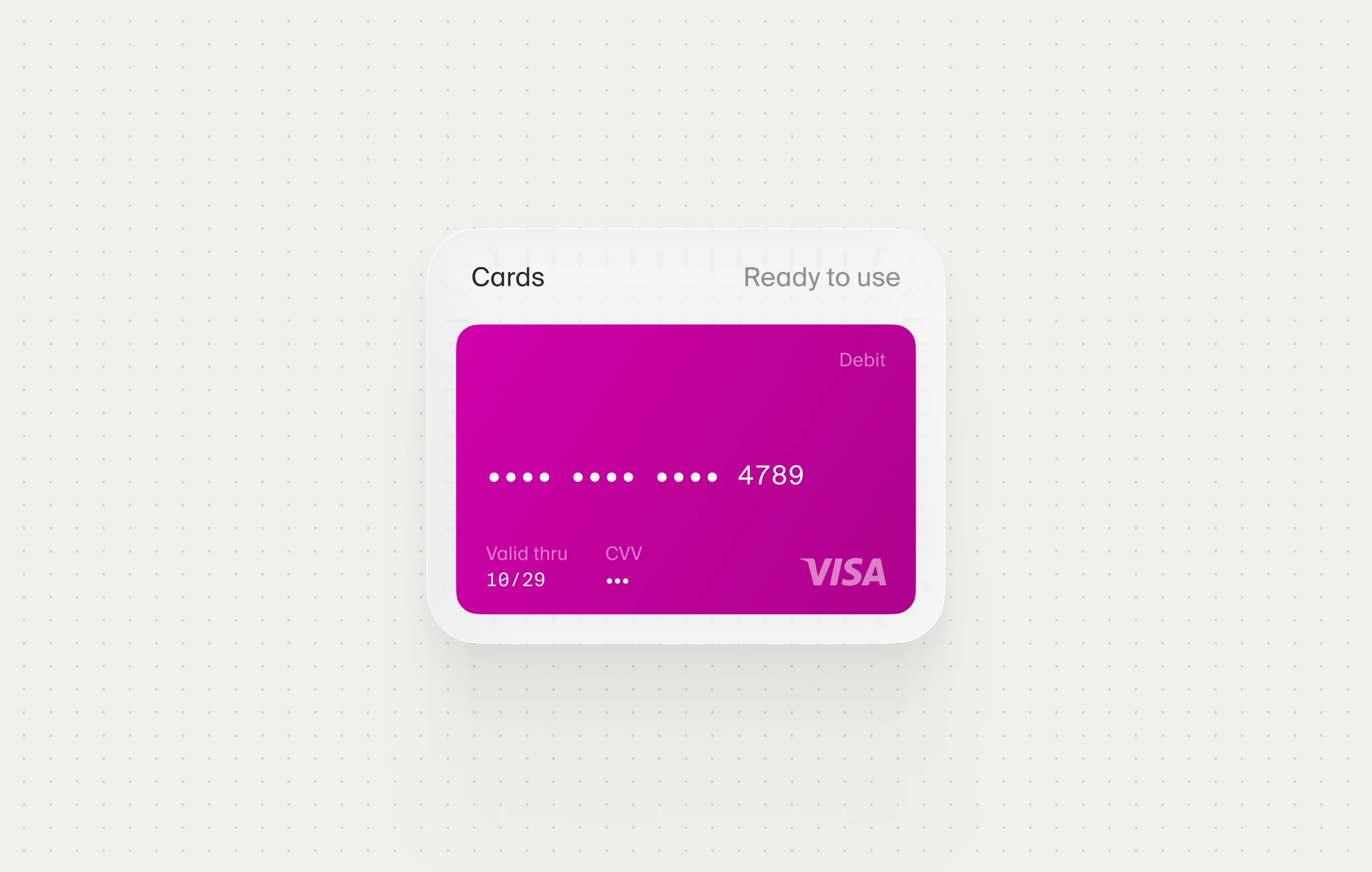 Visa debit cards